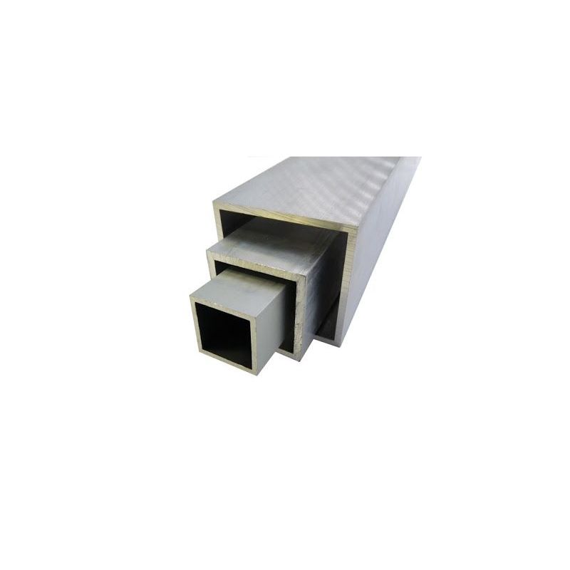 Tubo cuadrado aluminio 20x20x2-100x100x4mm AlMgSi0.5 tubo cuadrado 0,2-2 metros Evek GmbH - 1