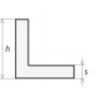 Perfil en L de aluminio isósceles 25x25x4mm-50x50x5mm Alu 0.25-2 Met