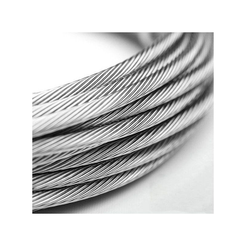 Cable de acero inoxidable 1-8mm V4A 1.4401 316 7x7 y 7x19 cable de acero 5-250 metros