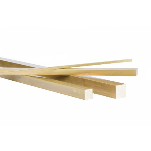 latón ms58 cuadrado 4x4mm – 20x20mm material macizo '2.0401