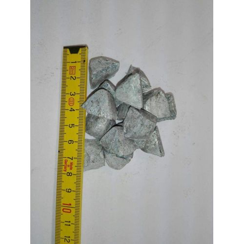 Zinc Zn pureza 99,99% zinc puro elemento metálico puro 30 pirámides 10gr-5kg