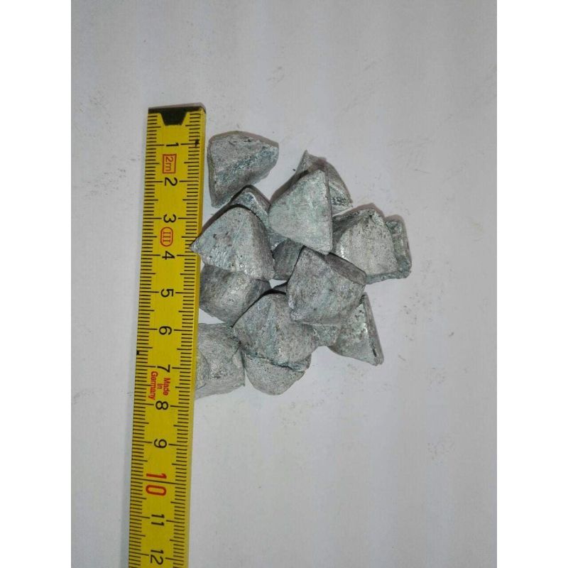 Zinc Zn pureza 99,99% zinc puro elemento metálico puro 30 pirámides 10gr-5kg