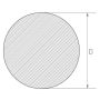 Barra de acero inoxidable 3mm-625mm 1.4404 AISI 316L barra redonda