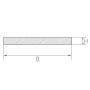 Tiras de chapa de acero inoxidable 1.4571 barra plana 30x2mm-90x6mm tiras cortadas a medida