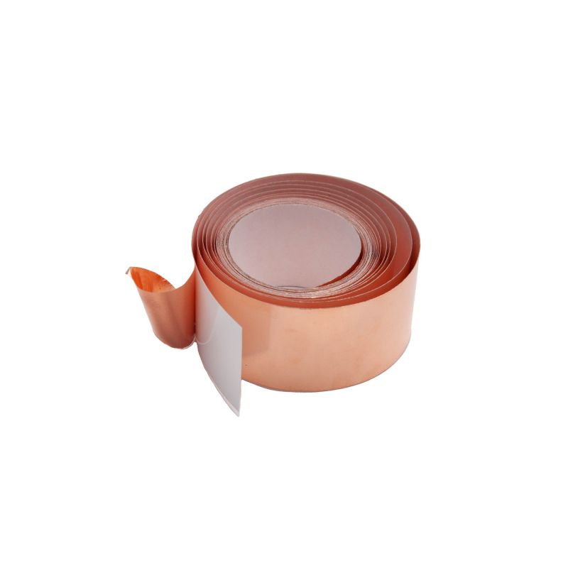 Cinta Adhesiva Cobre 0.025x5mm - 0.07x50mm Cinta de Blindaje Autoadhesiva Anti-Caracoles 1-25 Metros