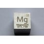 Magnesio Mg metal cubo 10x10mm pulido pureza 99,95% cubo