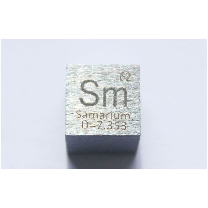 Samario Sm cubo de metal 10x10mm pulido 99,95% pureza cubo
