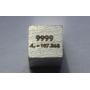 Cubo de plata Ag 10x10mm pulido pureza 99,99