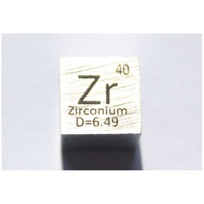 Circonio Zr cubo de metal 10x10mm pulido 99,2% pureza cubo