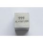 Erbio Er cubo de metal 10x10mm pulido 99,9% pureza cubo