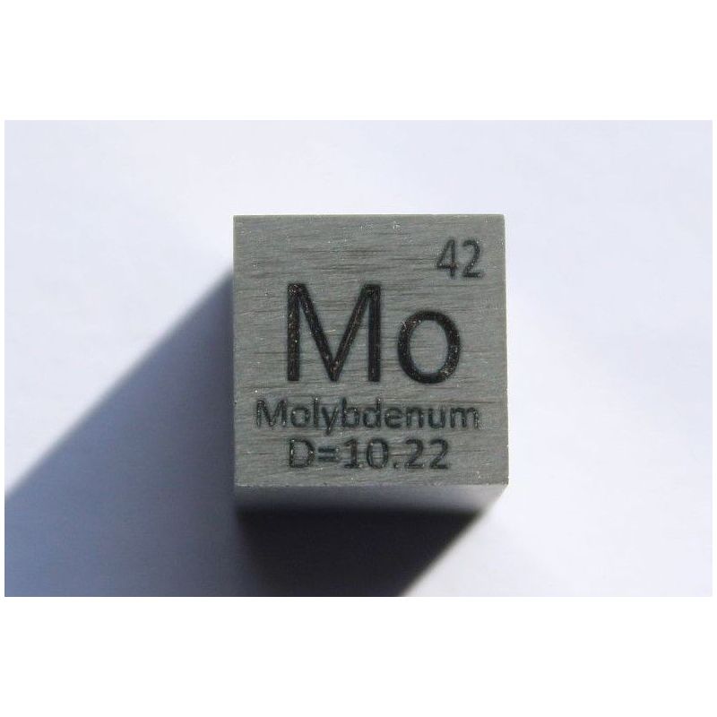 Molibdeno Mo metal cubo 10x10mm pulido pureza 99,95% cubo