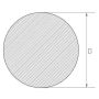 Acero 09g2s Varilla 1-360mm Varilla redonda Material redondo Gost