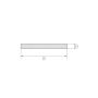 Barra plana de acero galvanizado 0,5x20mm-6x90mm tiras de chapa cortadas a medida tiras